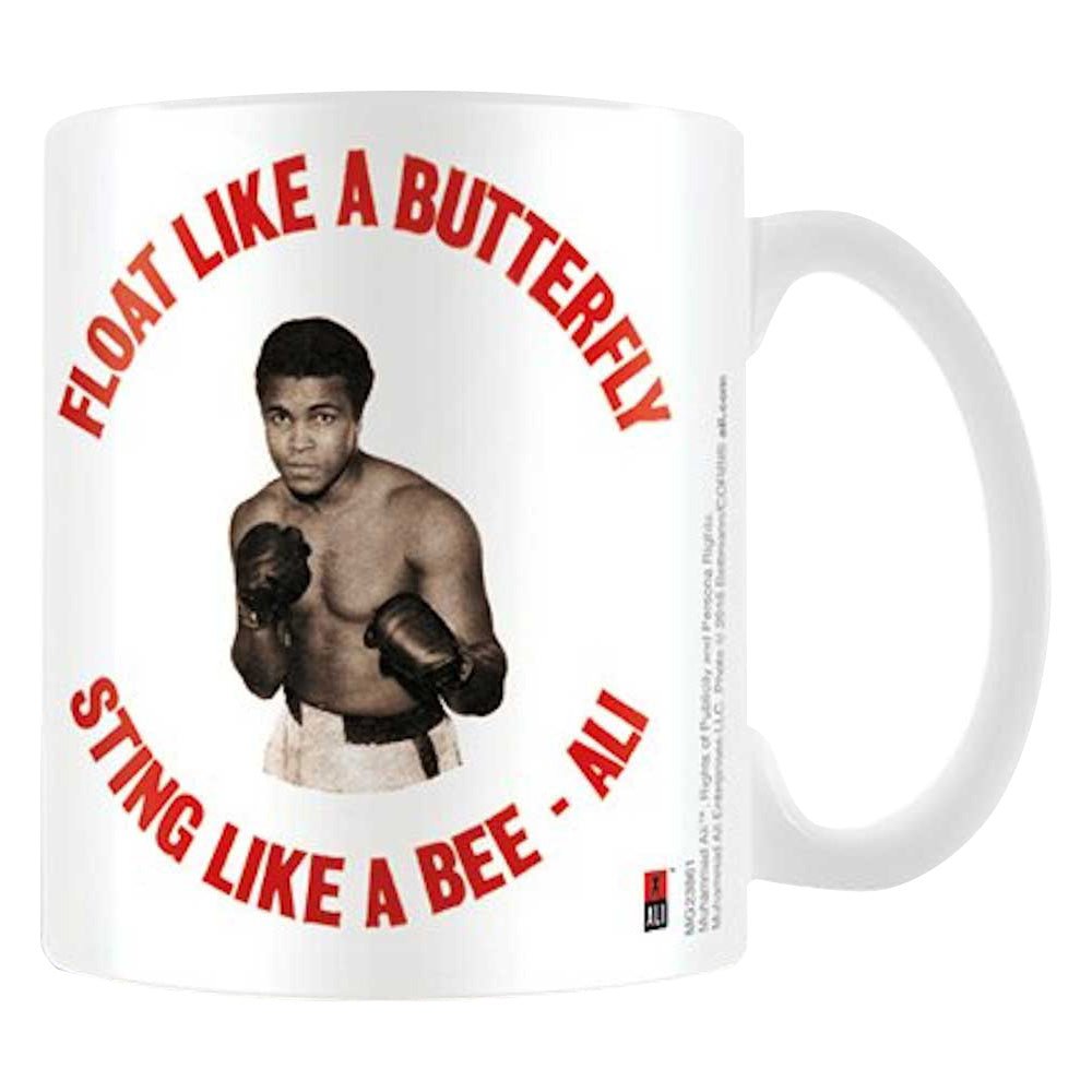 MUHAMMAD ALI モハメドアリ - FLOAT LIKE A BUTTERFLY, STING LIKE A BEE RETRO / マグカップ - PGS